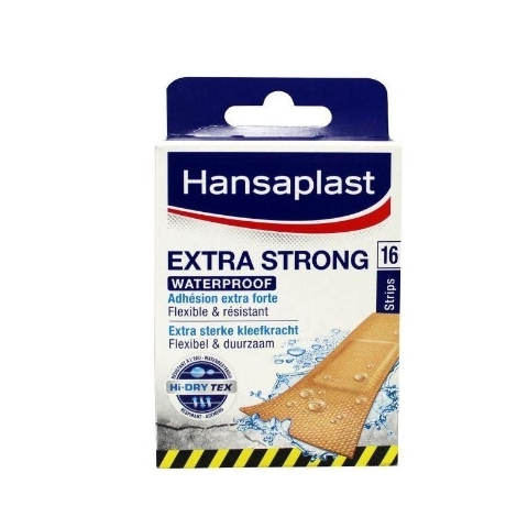 Hansaplast Extra Strong wasserdichte Pflaster, 16 Stück