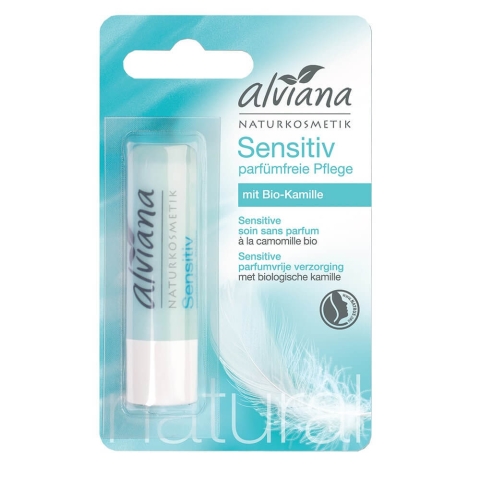 Alviana Sensitive Unparfümierter Lippenbalsam mit Kamille 4,5g