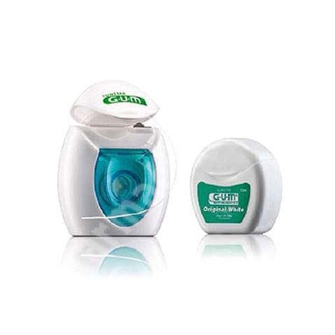 Zahnseide, Original Weiße Zahnseide, 30 m, Sunstar Gum
