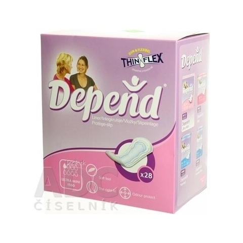 DEPEND ULTRA MINI 1×22 Stück, Inkontinenzeinlagen 7×19 cm