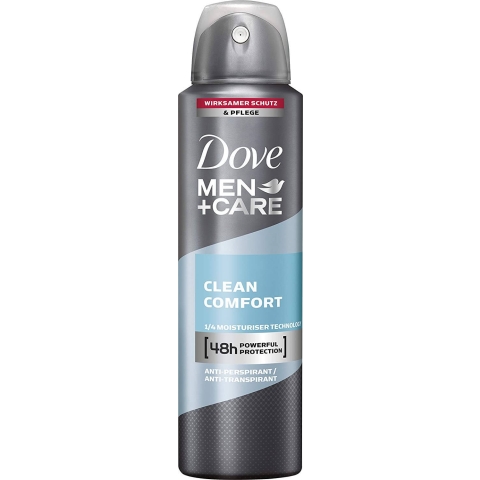 Dove Men+Care, Clean Comfort Antitranspirant Deodorant, 150ml