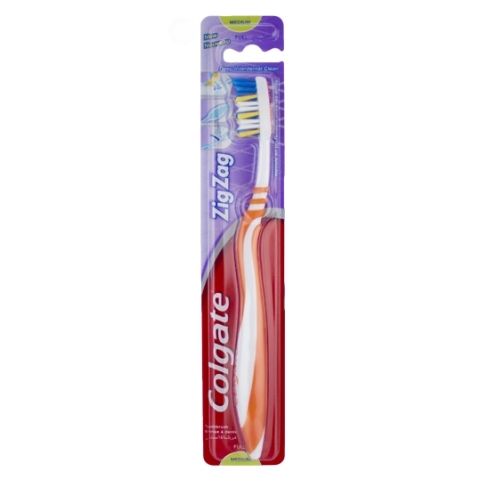 Colgate Zigzag Tandbørste - Medium - Orange