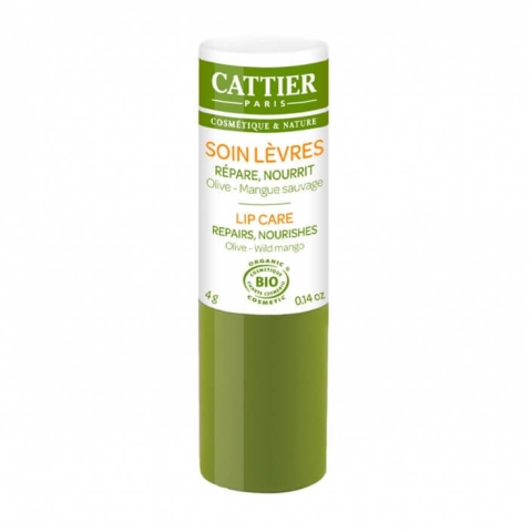 Reparierender und nährender Bio-Lippenbalsam mit Mangobutter, 4 g, Cattier