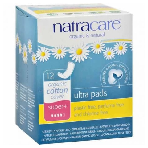 Ultra Pads Super Plus Bio-Absorber, 12 Stück, Natracare
