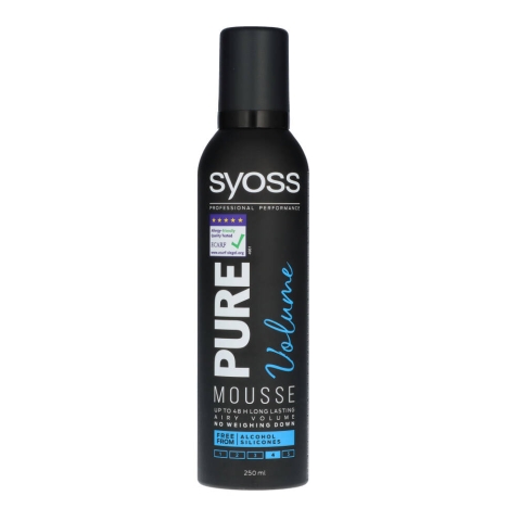Syoss Pure Volume Mousse (U) 250 ml