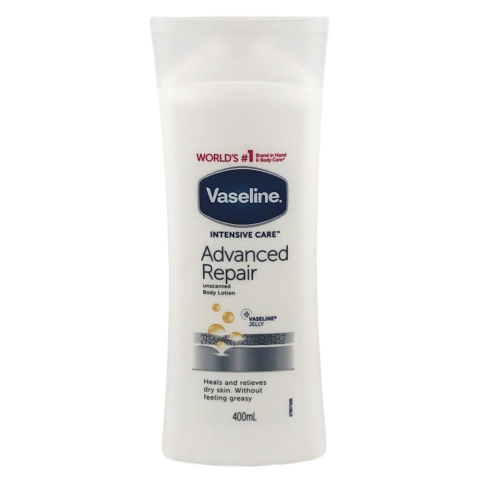 Vaseline Advanced Repair Unscented Body Lotion 400 ml
