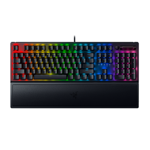 Razer BlackWidow V3 Mechanical Gaming Keyboard - Green Switch (Tactile & Clicky) - US Layout - Black