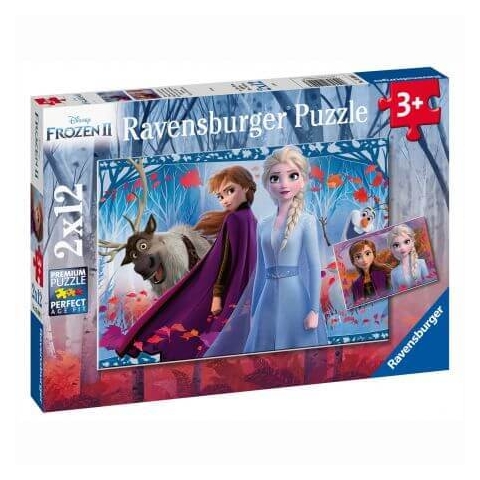 Puzzle Frozen 2, 2 x 12 Teile, Ravensburger