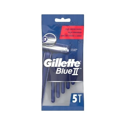 Gillette, Blue II, Einwegrasierer, 5 Stück