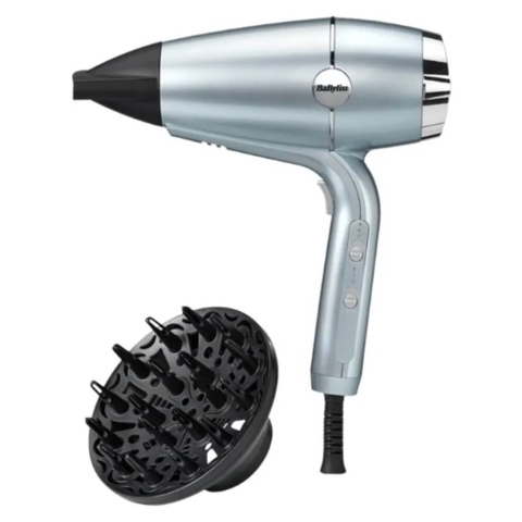 BaByliss Hydro Fusion Blue Plasma Hair Dryer