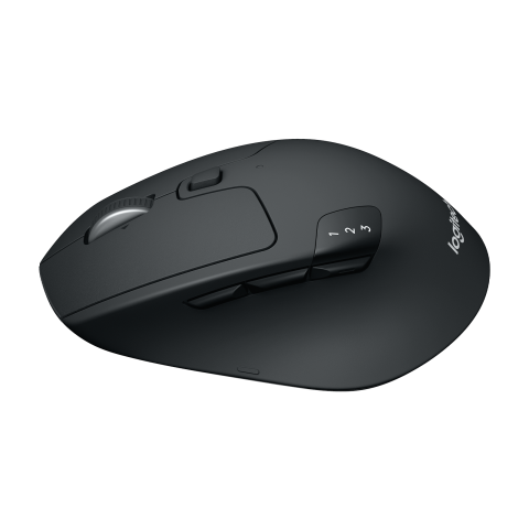 M720 Triathlon Kabellose Multi-Device-Maus für hyperschnelles Scrollen - Schwarz