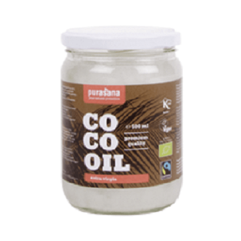 Natives Bio-Kokosnussöl extra, 500 ml, Purasana