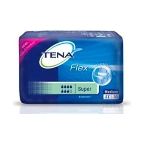 TENA Flex Super M 1×30 Stück, Inkontinenzslips mit Schnellverschlussbund