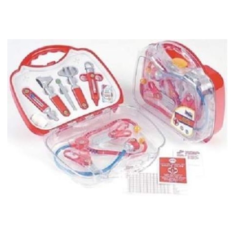 Durchsichtiger Spielzeug-Arztkoffer, Klein