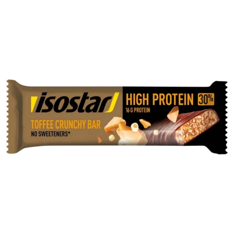 Proteinreicher Toffee-Knusperriegel Toffee-Knusperschokoladen-Protein-Riegel, 55 g, Isostar