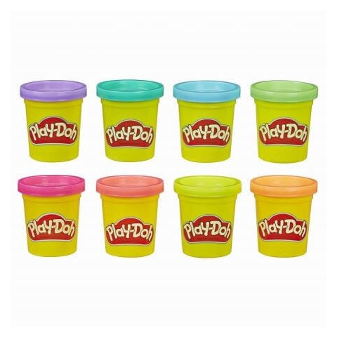 Knetmasse-Set, 8 farbige Materialien, Play Doh