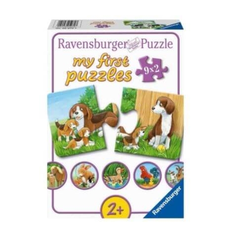 Tierfamilien-Puzzle, +2 Jahre, 9x2 Teile, Ravensburger