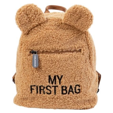 Childhome , Baby Rucksack Mein erster Teddy Tasche beige