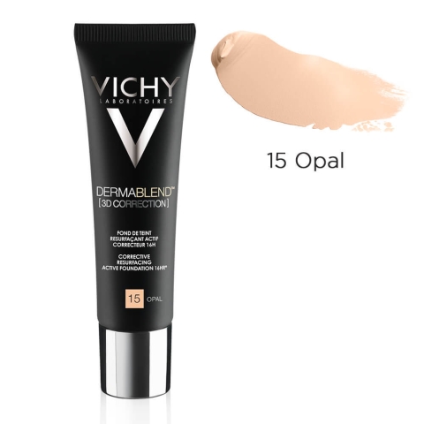 Vichy DermaBlend Ausgleichende Grundierung 16h 3D-Korrektur, Farbton 15 Opal, 30 ml
