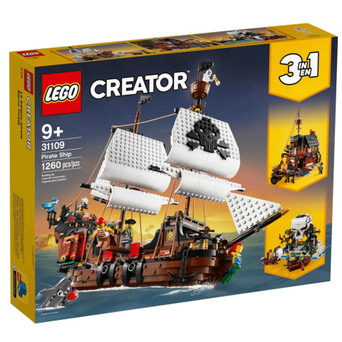 Piratenschiff, ab 9 Jahren, 31109, Lego Creator 3 in 1