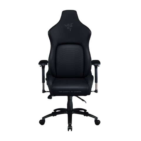 Razer Iskur Gaming Chair with Built-in Ergonomic Lumbar Support System - Multi-Layered Synthetic Leather - High Density Foam Cushions - Black - Standard