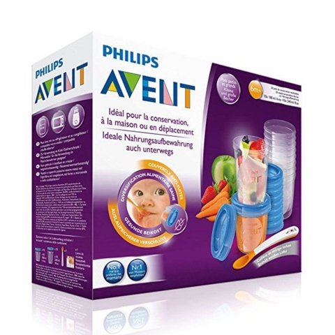 Avent Zubehör Gläschen + Löffel für die Entwöhnung 6 Monate oder mehr