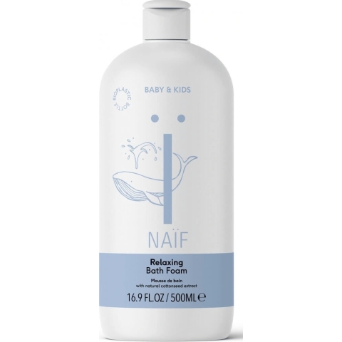 NAÏF Entspannender Badeschaum für Babies und Kinder 1×500 ml, Badeschaum