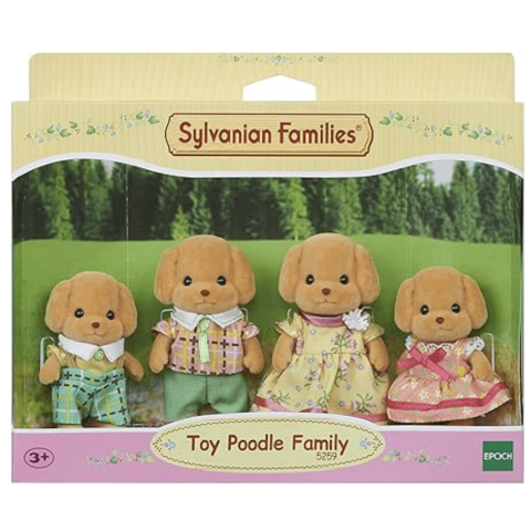 4er-Set Figuren Pudel Pudel Sylvanian Families, +3 Jahre, Epoche
