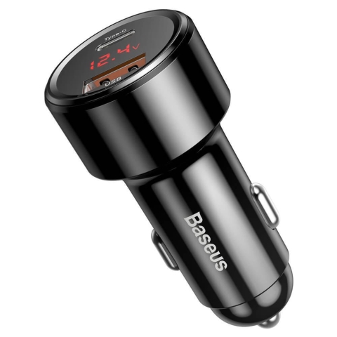 Baseus Magic Series PPS CCMLC20C-01 45W USB-C PD / USB-A QC Autoladegerät - schwarz