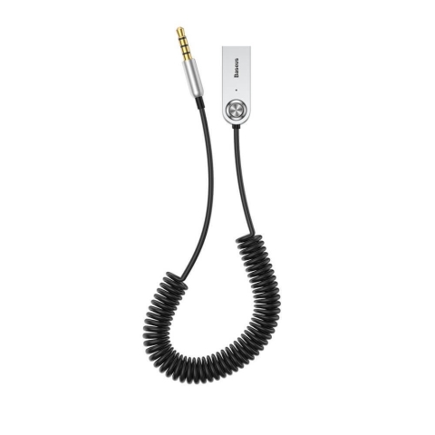 Baseus BA01 Bluetooth-Audio-Empfänger 5.0 Audio-Adapterkabel AUX-Buchse schwarz (CABA01-01)