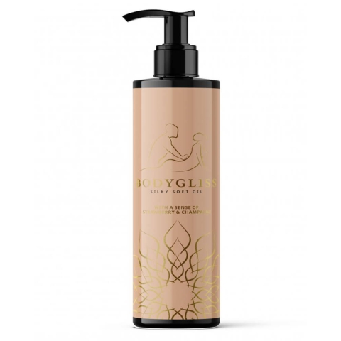 BodyGliss Massage Oil And Lubricant Strawberry & Champagne 150 ml
