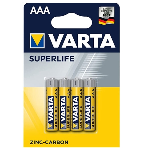 Varta, Superlife R3, Batterien, 4 Stück