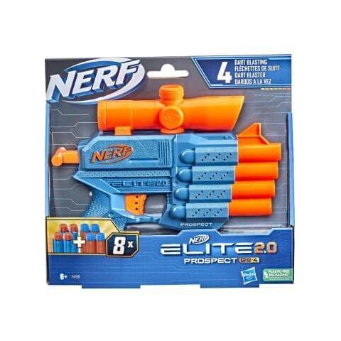 Blaster Nerf Elite 2.0 Prospect QS 4, +8 Jahre, Hasbro