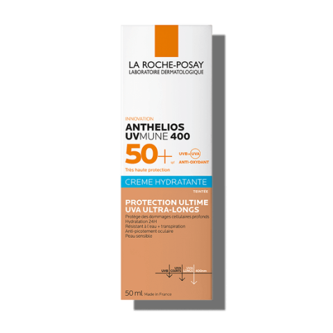 La Roche-Posay Anthelios Feuchtigkeitscreme mit Farbpigmenten für Sonnenschutz SPF 50+ UVmune, 50 ml
