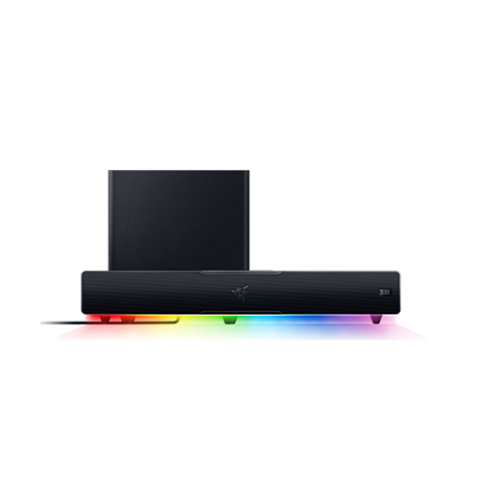 Razer Leviathan V2 - PC Gaming Soundbar with Subwoofer - Multi-driver PC Soundbar and Subwoofer - THX® Spatial Audio - Compact Desktop Form Factor