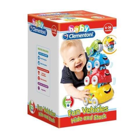 Stapeln von Spielzeugautos, Clementoni