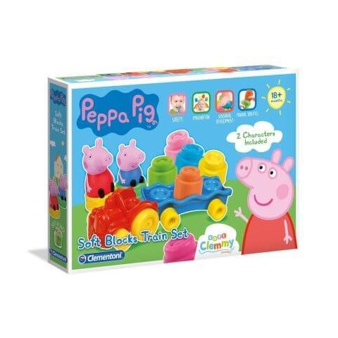 Peppa Pig Würfel Zug Set, +18 Monate, Clementoni