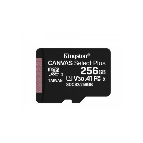 Kingston MicroSD-Speicherkarte 256GB Canvas Select Plus 100/85MB/s Adapter