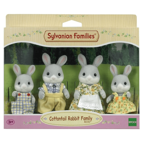 4er-Set Cottontail Bunny-Figuren Sylvanian Families, +3 Jahre, Epoche