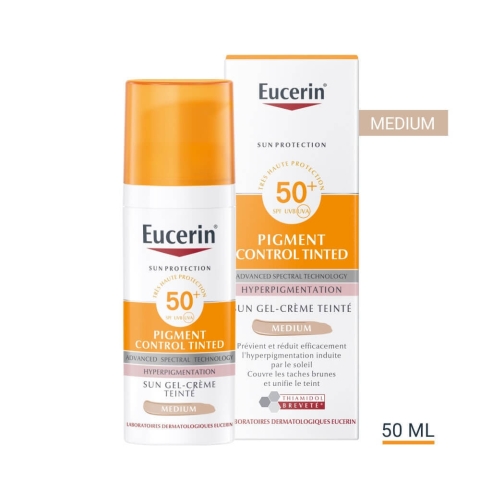 Eucerin Sonnenschutz Pigment Control SPF50+ Getöntes Creme-Gel 50ml