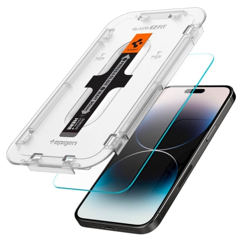Spigen Glas.tR EZ Fit gehärtetes Glas für iPhone 14 Pro - 2 Stück