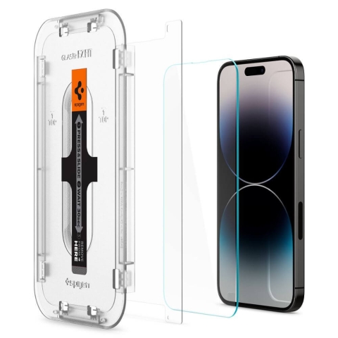 Spigen Glas.tR EZ Fit gehärtetes Glas für iPhone 14 Pro Max - 2 Stück