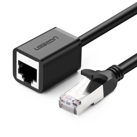 Ugreen NW112 11283 Ethernet Netzwerkkabel RJ45 (Buchse) - RJ45 (Stecker) F/UTP Cat. 6 1 Gbps 5m - schwarz