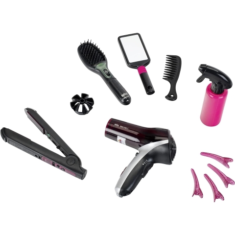 Mega Set per Acconciare i Capelli Theo Klein Braun Satin Hair 7