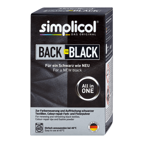 simplicol Schwarze Auffrischungsfarbe, 400 g