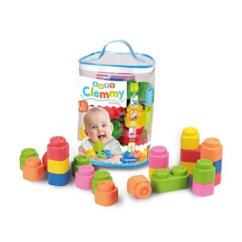 Baby Clemmy weicher Würfel-Bausatz, 48 Teile, Clementoni