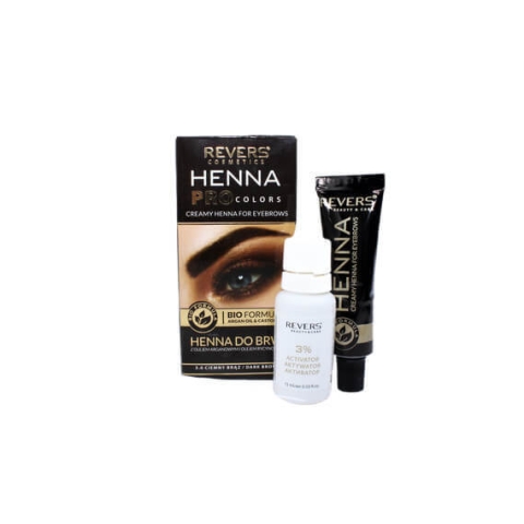 Henna Farbe, Revers Cosmetics, Henna Pro Farben, Dunkelbraun