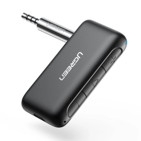 Ugreen Bluetooth 5.0 Audio AUX Mini Jack Empfänger für Auto schwarz (70303)