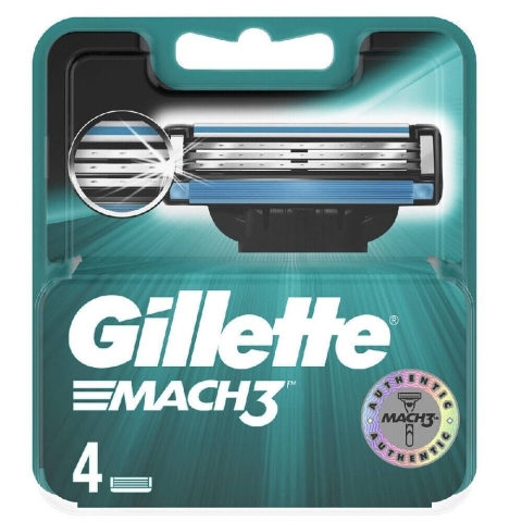 Gillette Mach3 Ersatz-Rasierklingen, 4 Stücki
