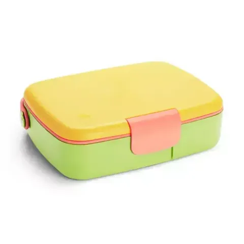 Bento Lunch Box mit Edelstahlbesteck, +18 Monate, Gelb, Munchkin
